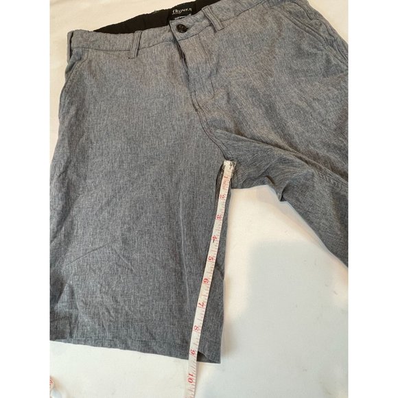 Trunks Mens Short Multi Functional Chino Flat Front Lightweight Gray Size 30 - Picture 6 of 7